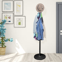 Appendiabiti Premium Solid 8 Grucce Nyana Home 174x40x40 cm Nero