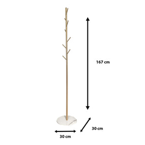 Appendiabiti Premium Elegance con 8 ganci Nyana Home 167x30x30cm Dorato