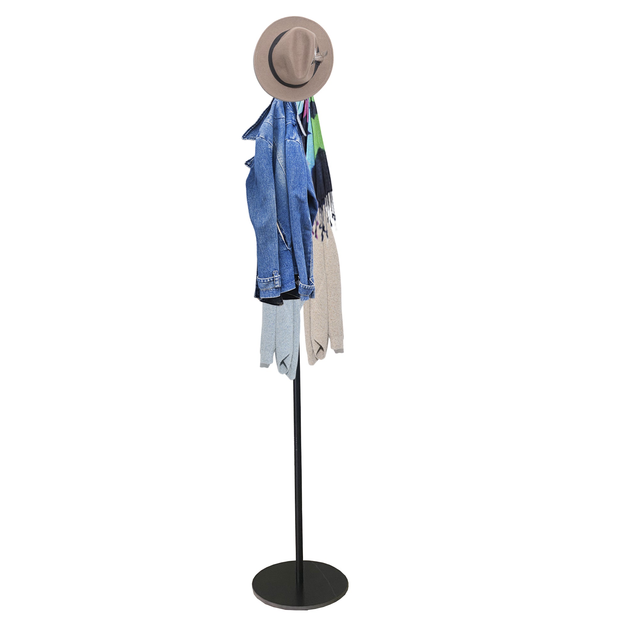 Appendiabiti Premium Elegance con 8 ganci Nyana Home 167x30x30 cm Nero