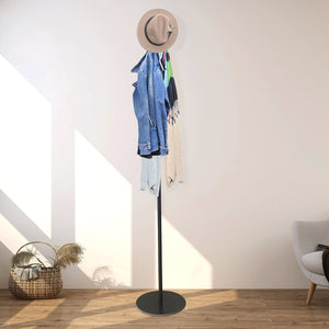 Appendiabiti Premium Elegance con 8 ganci Nyana Home 167x30x30 cm Nero