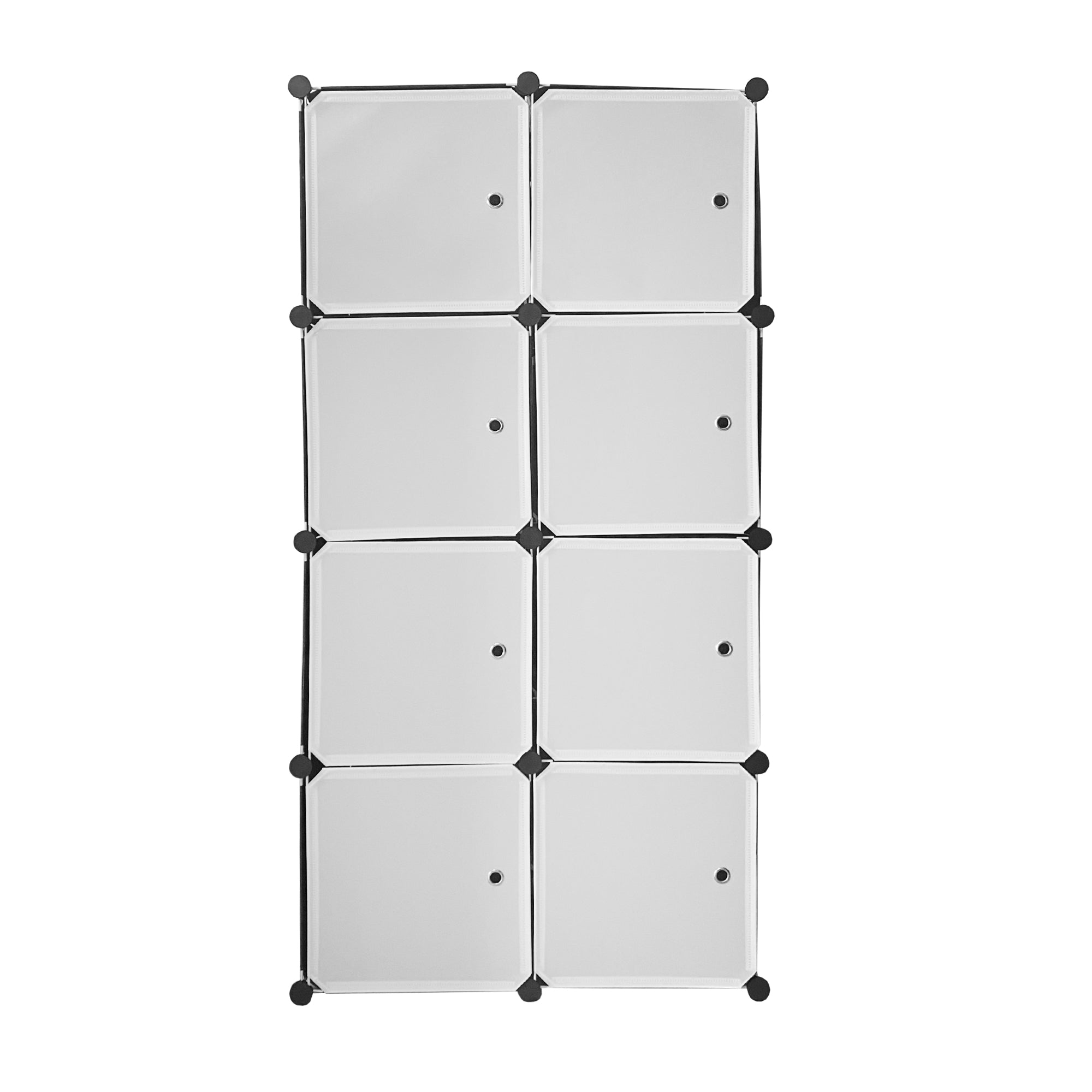 Cubo personalizzabile Guardaroba in scatola Semplicemente Nyana Home 8 Cubes/Doors Organizzazione domestica Appendiabiti Scarpiera 147x75x47 cm Nero