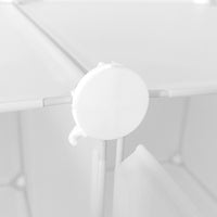 Cubo personalizzabile Guardaroba Boxed Nyana Home 10 Cubes/Doors Organizzazione domestica Appendiabiti Scarpiera 147x110x47 cm Bianco