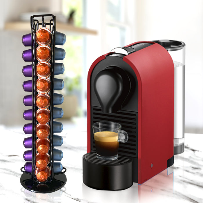 Organizzatore per Capsule di Caffè Nespresso Nyana Home | Organizzatore per 40 Capsule | Progettato per Capsule Nespresso | Design Moderno e Compatto | Supporto Rotante 360º