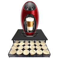Supporto Organizzatore per Capsule Dolce Gusto Nyana Home | Capacità 36 Capsule | Compatibilità Dolce Gusto | Coperchio in Metallo | Supporto in Metallo | Vassoio a Rete