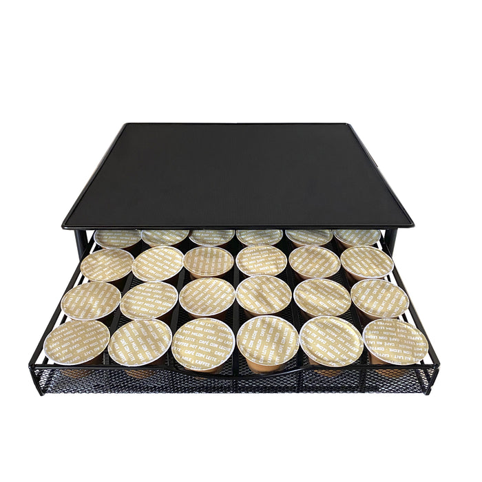 Supporto Organizzatore per Capsule Dolce Gusto Nyana Home | Capacità 36 Capsule | Compatibilità Dolce Gusto | Coperchio in Metallo | Supporto in Metallo | Vassoio a Rete