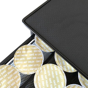 Supporto Organizzatore per Capsule Dolce Gusto Nyana Home | Capacità 36 Capsule | Compatibilità Dolce Gusto | Coperchio in Metallo | Supporto in Metallo | Vassoio a Rete