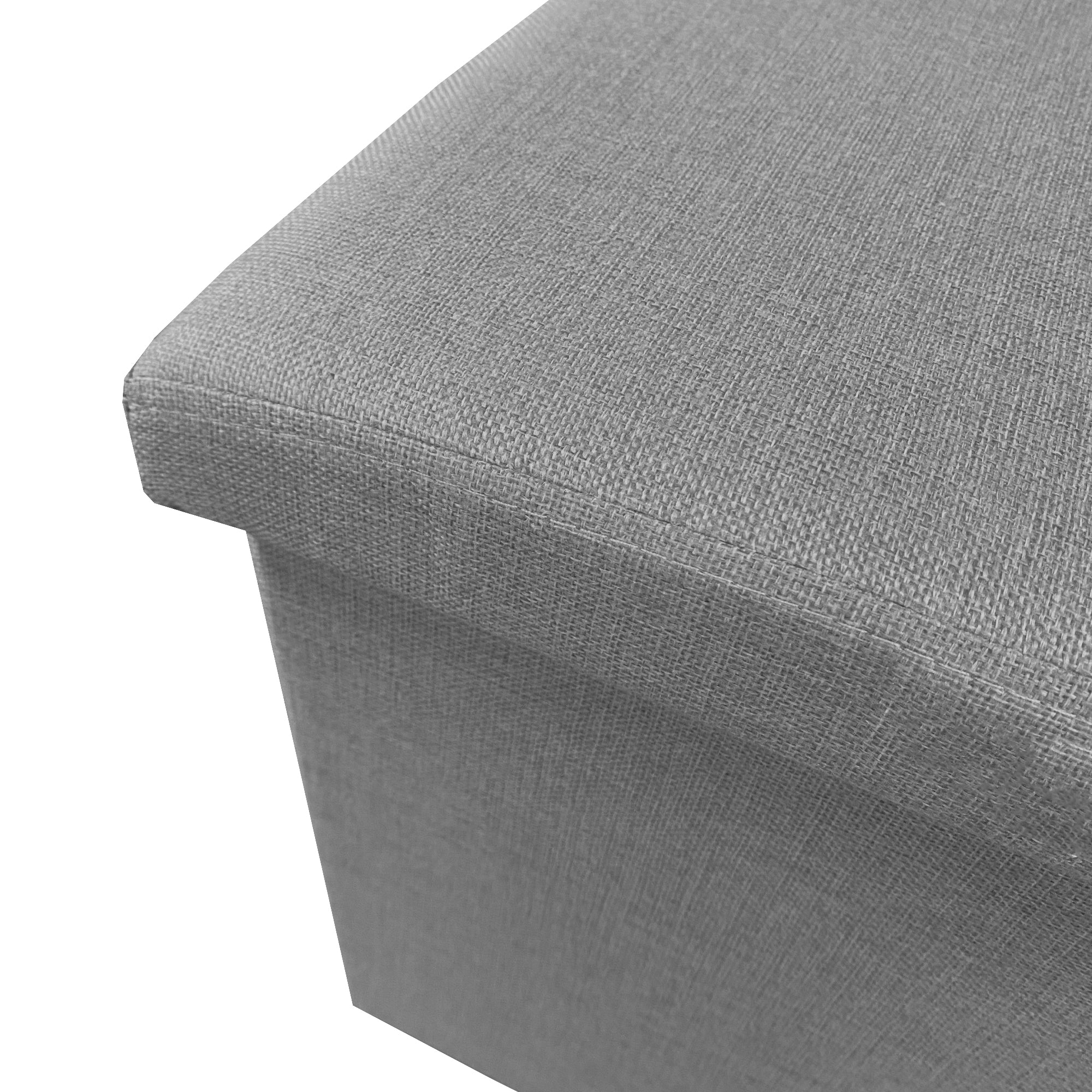 Pouf ottomano portaoggetti quadrato pieghevole 38x38x38 cm | Nyana Casa | Stile ottomano | Poliestere resistente | Nero, grigio e beige