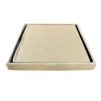 Pouf ottomano portaoggetti quadrato pieghevole 38x38x38 cm | Nyana Casa | Stile ottomano | Poliestere resistente | Nero, grigio e beige