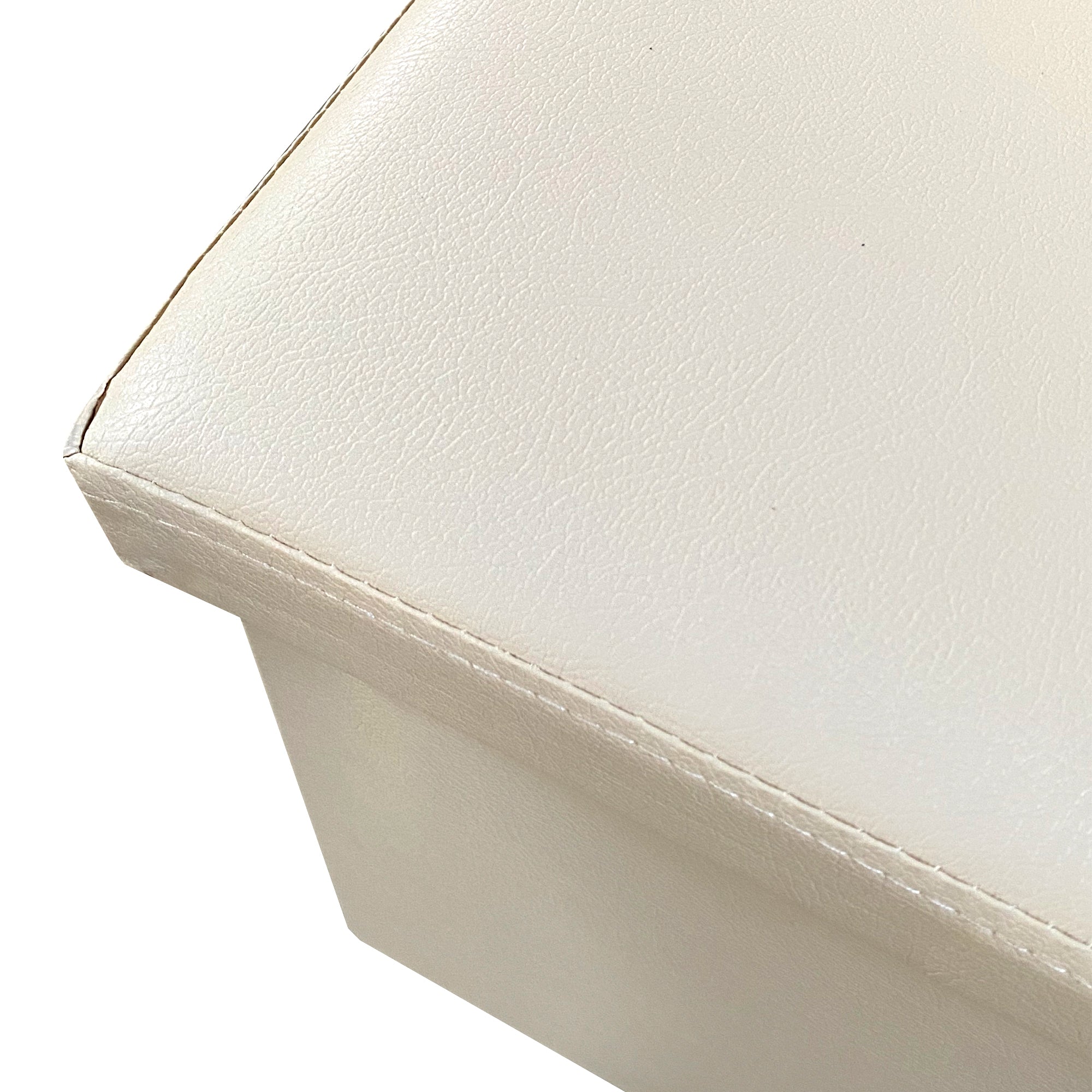 Puff Ottomano rettangolare pieghevole in similpelle 76x38x38 cm | Nyana Casa | Stile ottomano | Similpelle resistente | Nero, grigio e beige