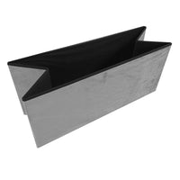 Pouf portaoggetti rettangolare pieghevole in velluto 76x38x38 cm | Nyana Casa | Stile ottomano | Morbido velluto | Nero, grigio e beige