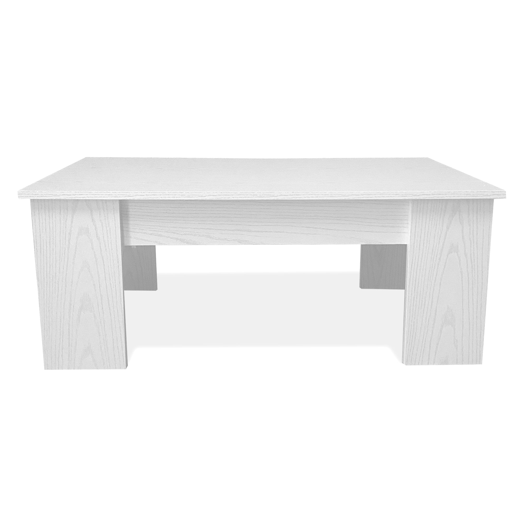 Tavolino da caffè con piano sollevabile Nyana Home Artik bianco, resistente, facile da pulire, design moderno