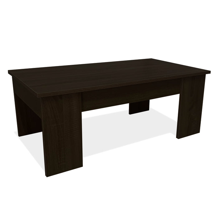 Tavolino da caffè con piano sollevabile Nyana Home Wengé, resistente, facile da pulire, design moderno