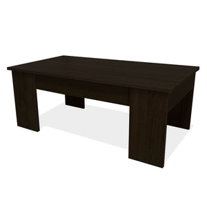 Tavolino da caffè con piano sollevabile Nyana Home Wengé, resistente, facile da pulire, design moderno