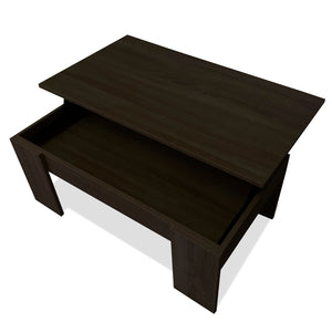 Tavolino da caffè con piano sollevabile Nyana Home Wengé, resistente, facile da pulire, design moderno