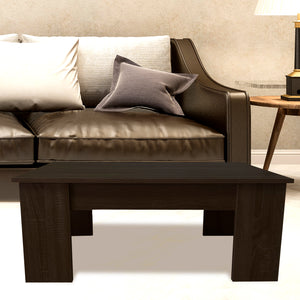 Tavolino da caffè con piano sollevabile Nyana Home Wengé, resistente, facile da pulire, design moderno