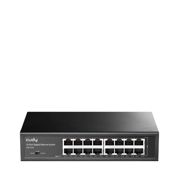 Switch 16p gigabit vlan ext 250mt unmanaged desk/rack 802,1p qos - GS1016
