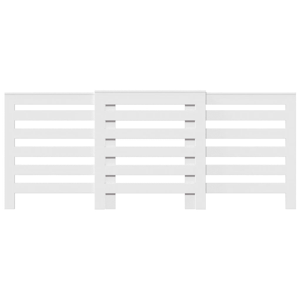 vidaXL Copertura Termosifone Bianca 205x21,5x83,5 cm Legno Multistrato