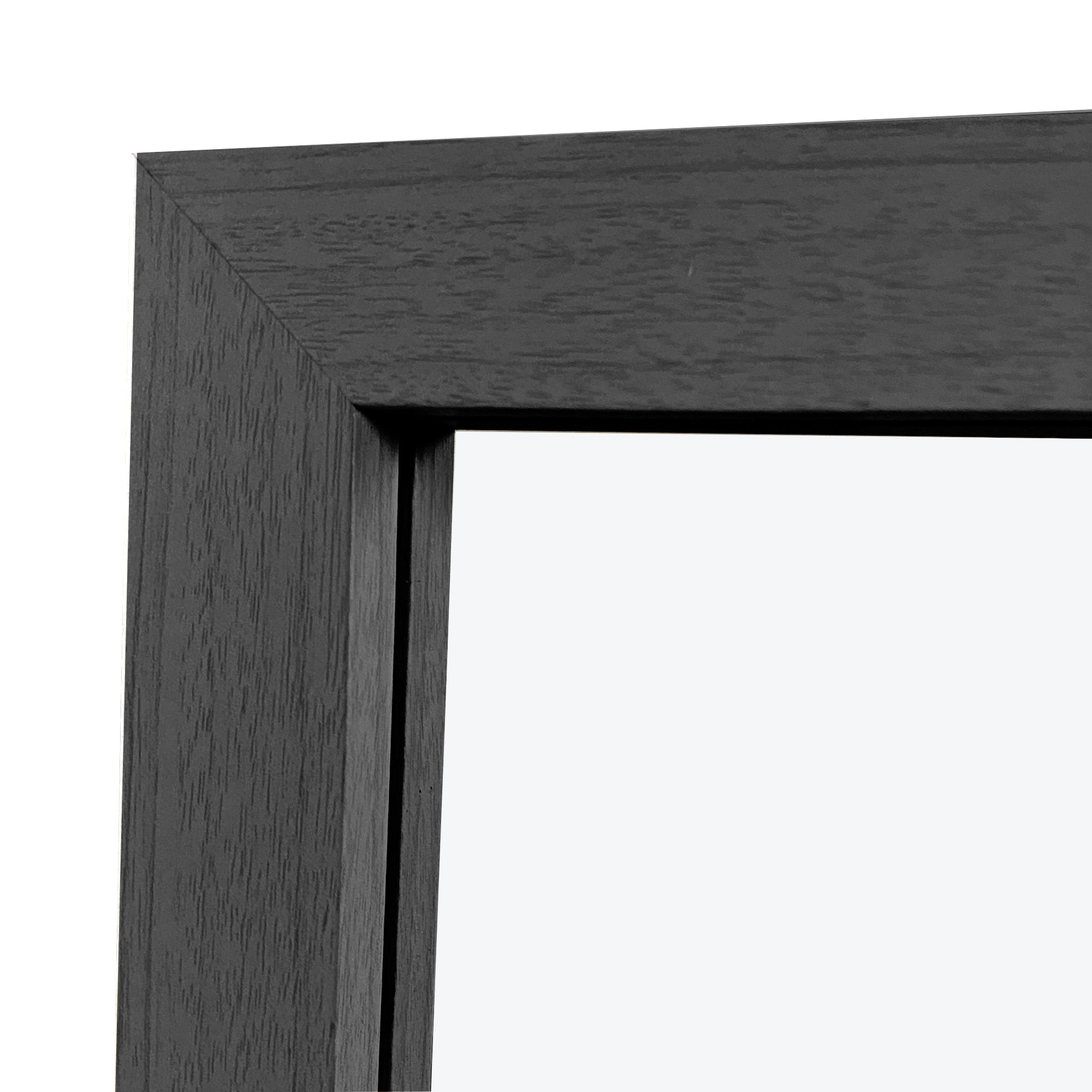 Specchio per porta grigio 125x35 cm - Cornice in MDF, leggero e facile da appendere, stile nordico
