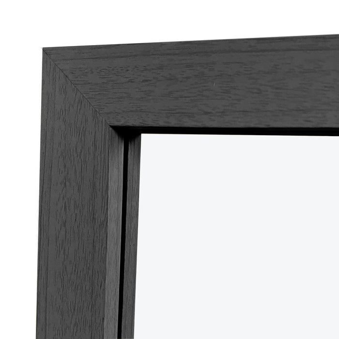 Specchio per porta grigio 125x35 cm - Cornice in MDF, leggero e facile da appendere, stile nordico