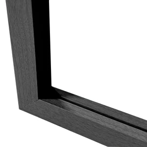 Specchio per porta grigio 125x35 cm - Cornice in MDF, leggero e facile da appendere, stile nordico