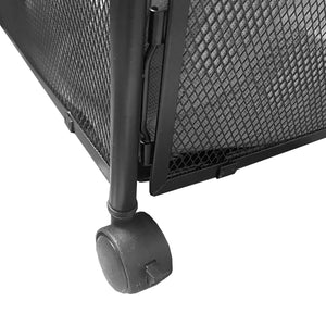 Organizzatore sottoletto in metallo con ruote – Pieghevole per abiti e scarpe – Nyana Home