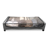 Organizzatore sottoletto Square – Con ruote e coperchio trasparente – Pieghevole per vestiti e scarpe – Nyana Home