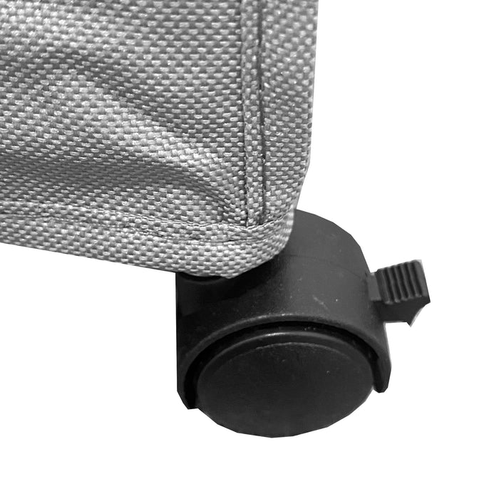 Organizzatore sottoletto Square – Con ruote e coperchio trasparente – Pieghevole per vestiti e scarpe – Nyana Home