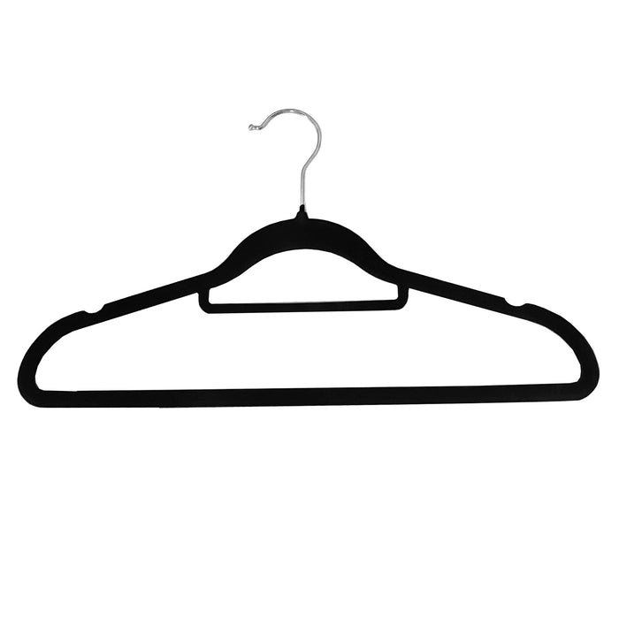 Set 50 grucce in velluto antiscivolo Nyana Home – Gancio rotante 360° nero