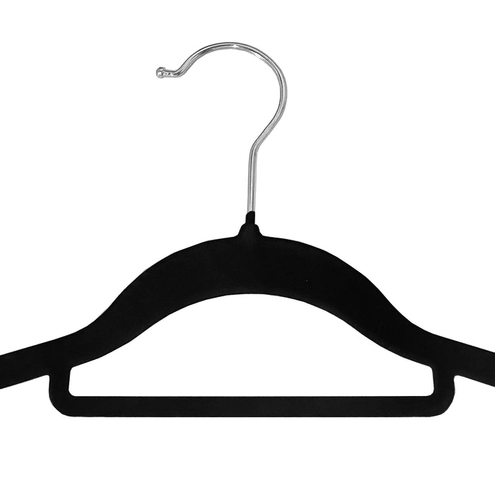 Set 50 grucce in velluto antiscivolo Nyana Home – Gancio rotante 360° nero