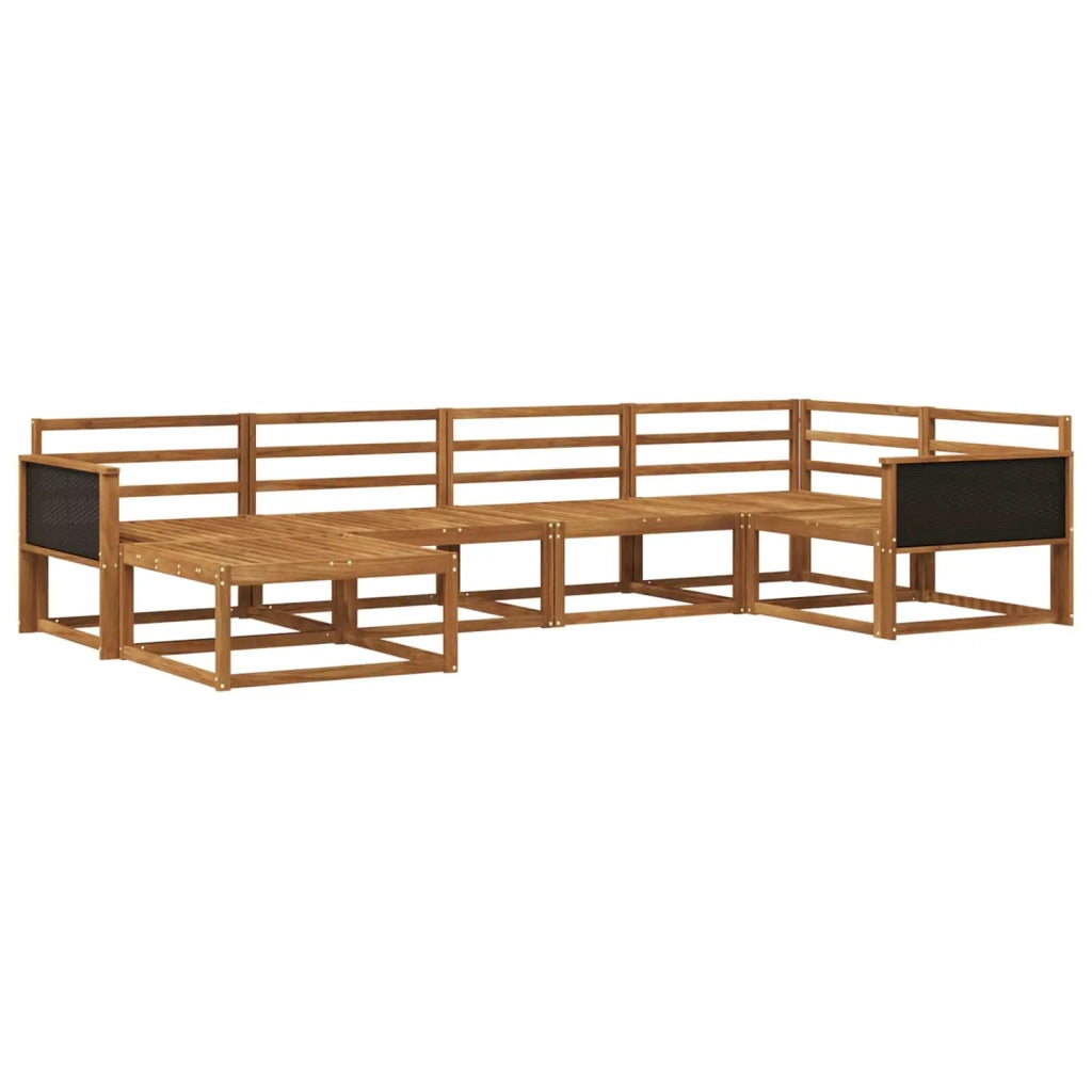 Set di divani da esterno 6 pcs Naturale