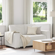 Divanetto Sofa Bianco 120 cm in Pelle Sintetica