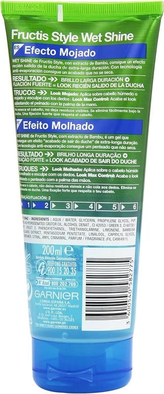 GARNIER FRUCTIS STYLE GEL WET SHINE 250 ML GEL PCAPELL NUOVA FORMULA
