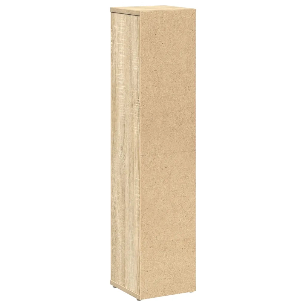 vidaXL Mobile da Bagno con Portarotolo Rovere Sonoma 20,5x20x90 cm