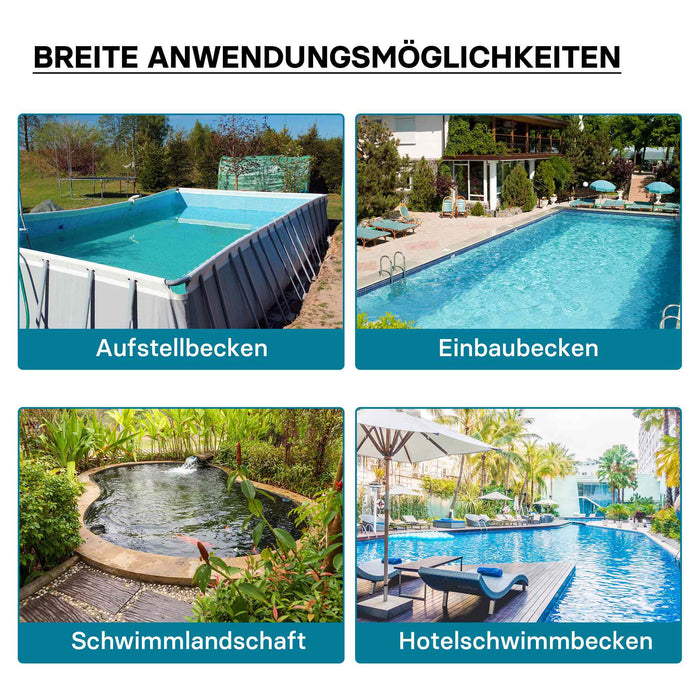 Filtro a sabbia per piscina, 550 W, serbatoio filtrante 38 l, pompa piscina autoadescante 18.000 l/h