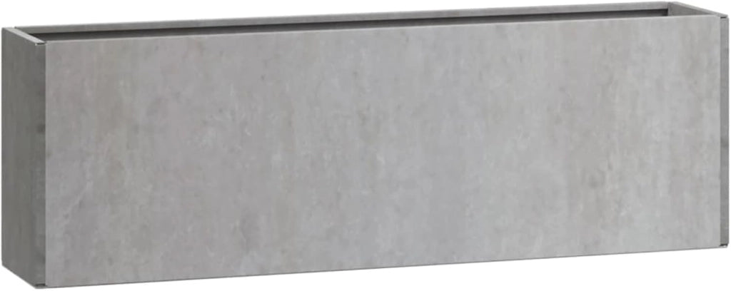 Fioriere da parete 2 pz Acciaio Corten Grigio 53x10x17 cm, Vasi da esterno, Fioriere da esterni, Raised Bed, Fioriera Balcone, Vasi Balcon - 823686