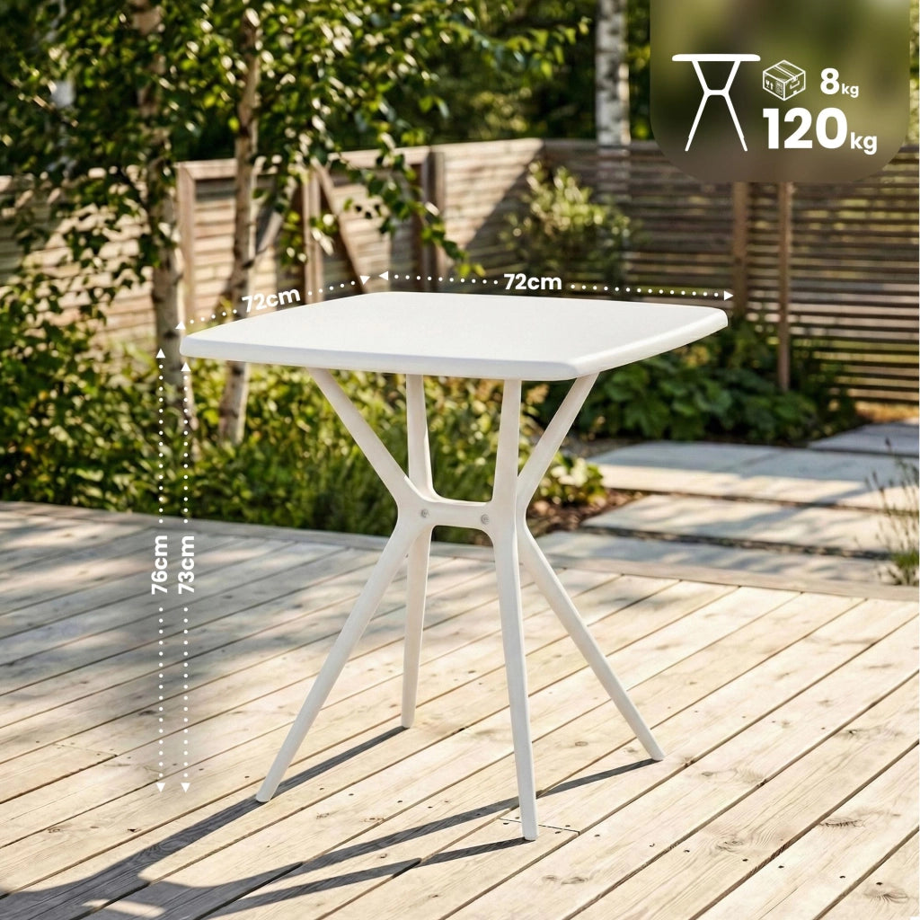 Tavolo Becky quadrato 72 x 72 cm 2
