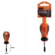 Trade Shop - Cacciavite Giravite Magnetico Punta A Croce 6x38 Mm Impugnatura Ergonomica 07435 -