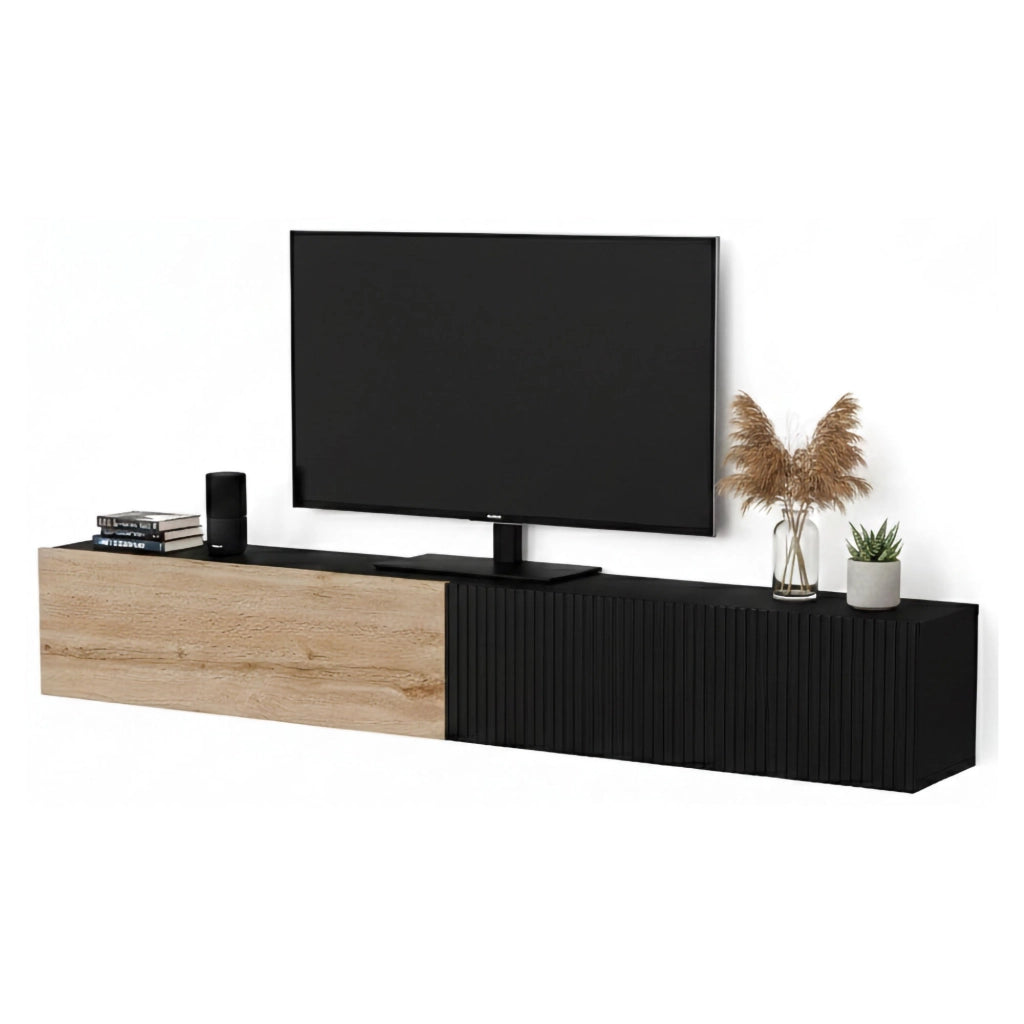 Mobile porta TV Sindia, Antracite e Rovere