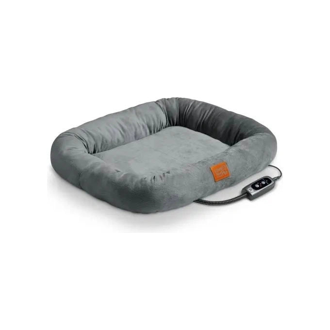 Beurer PP 250 Kira Cuccia riscaldante imbottita (58 x 50 x 10 cm) con 2 livelli di temperatura - 4 timer impostabili - cavo anti-morso rivestito in metallo e plastica (resistente a morsi, graffi e con impermeabilita' di classe IPX7) - Sicurezza aggiuntiva