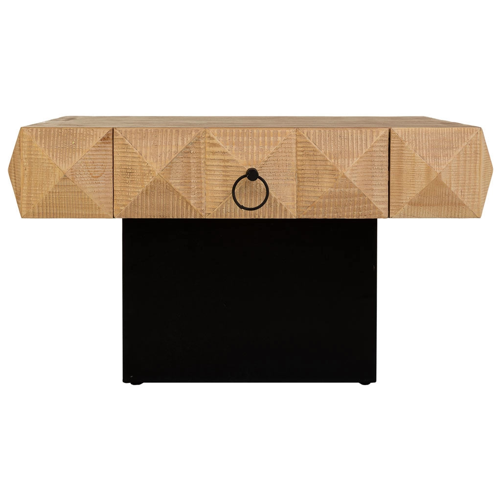 Tavolino in legno marrone 81,5x86x46h