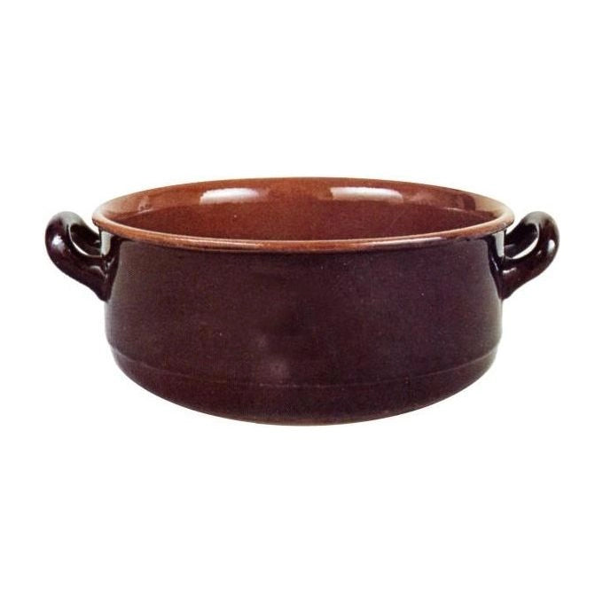 Vulcania 8010099008810 Vulcania Tegame Alto in Terracotta Diametro 32 cm Altezza 12 cm Capacita' 7,4 lt Lavabile in Lavastoviglie Adatto al Microonde Forno e Fiamma colore Marrone