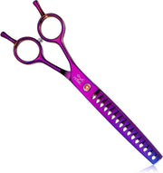 Taglierini Professionali da 19 cm per Cani - 16 Denti Acciaio Inox Giapponese - Viola