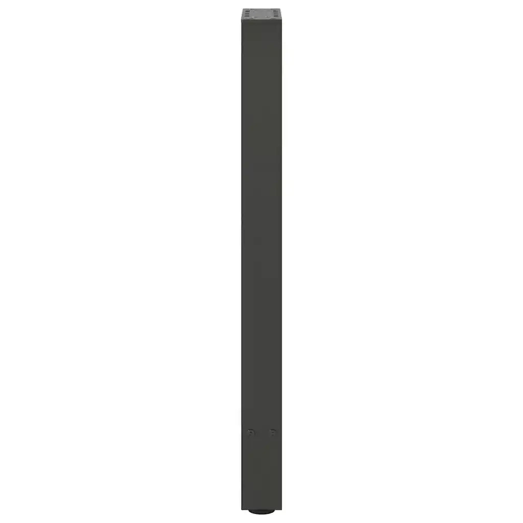 Gambe per tavolo consolle antracite 2 pz 28x(72-73) cm in acciaio 4013294