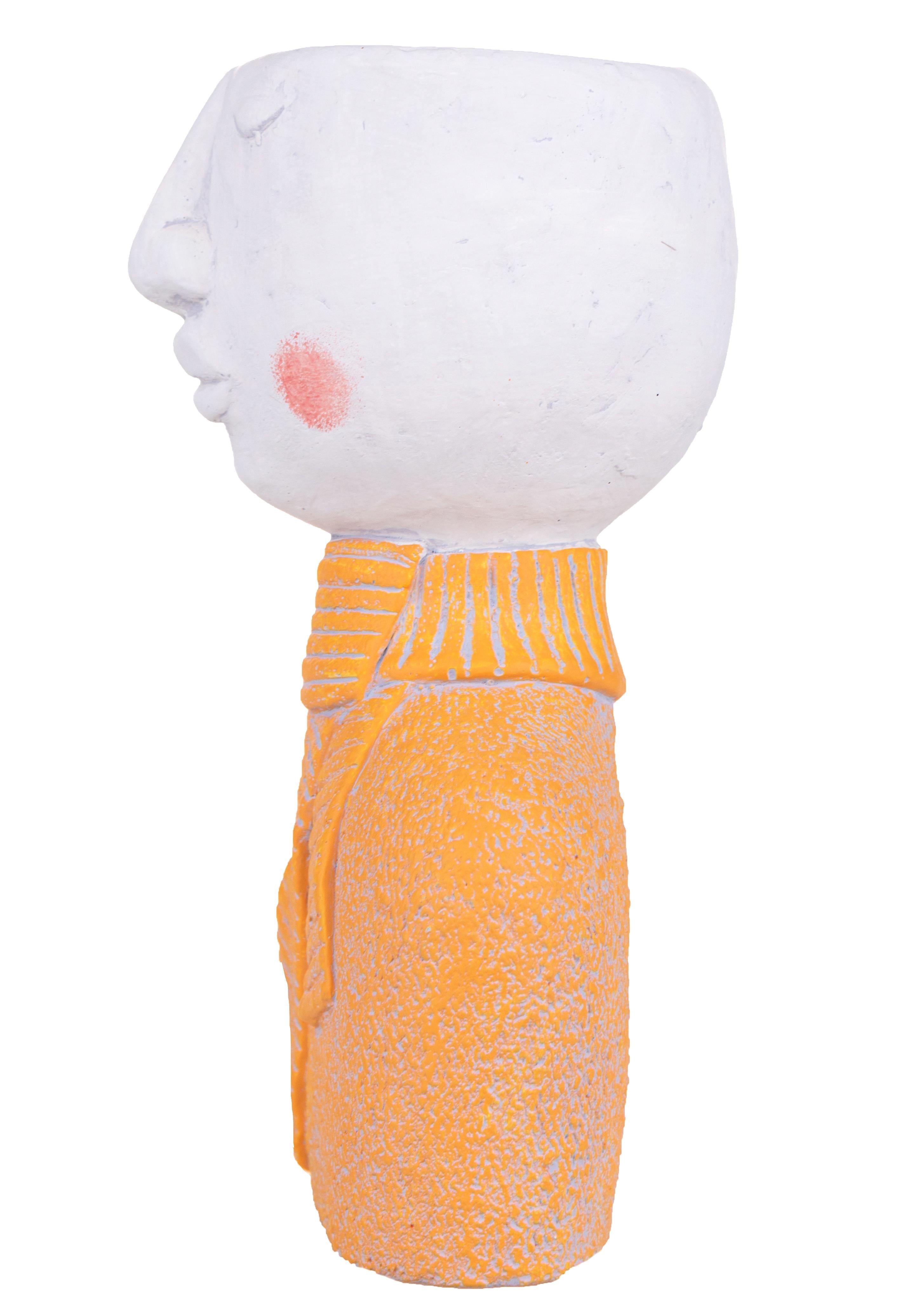 Set 2 Vasi Testa Donna H 27,5 cm