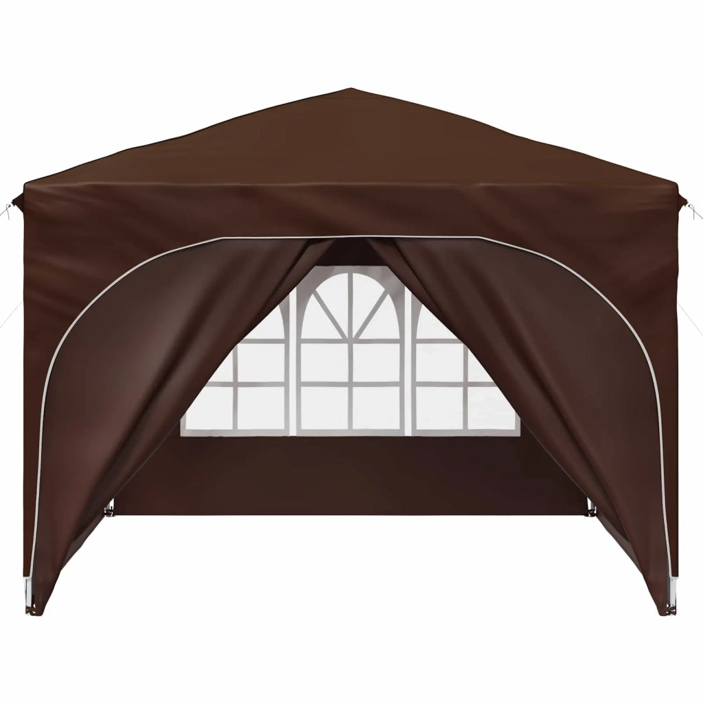 Tenda per feste a pop-up 290 x 290 x 245 cm Marrone