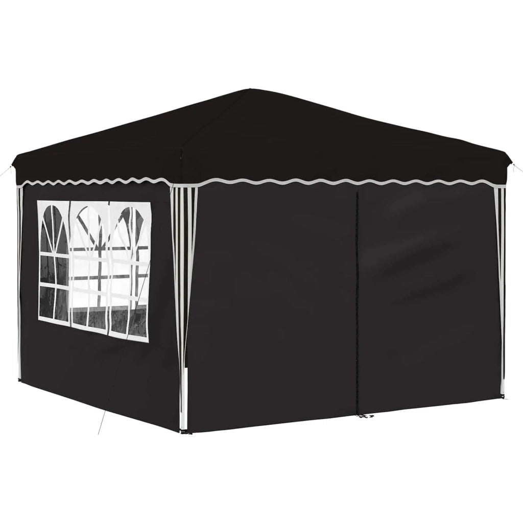 Tenda per feste a pop-up Nero 288 x 288 x 245 cm Tessuto Oxford 42019777