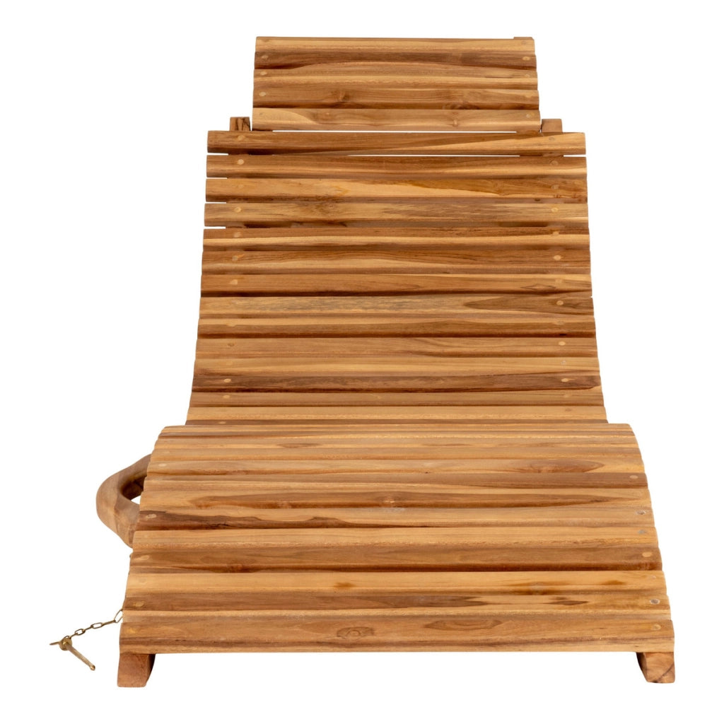 Sdraio Arrieta, Marrone, Legno, 160x50x25 cm