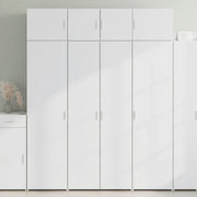 vidaXL Mobile Portaoggetti Bianco 80x42,5x225 cm in Truciolato