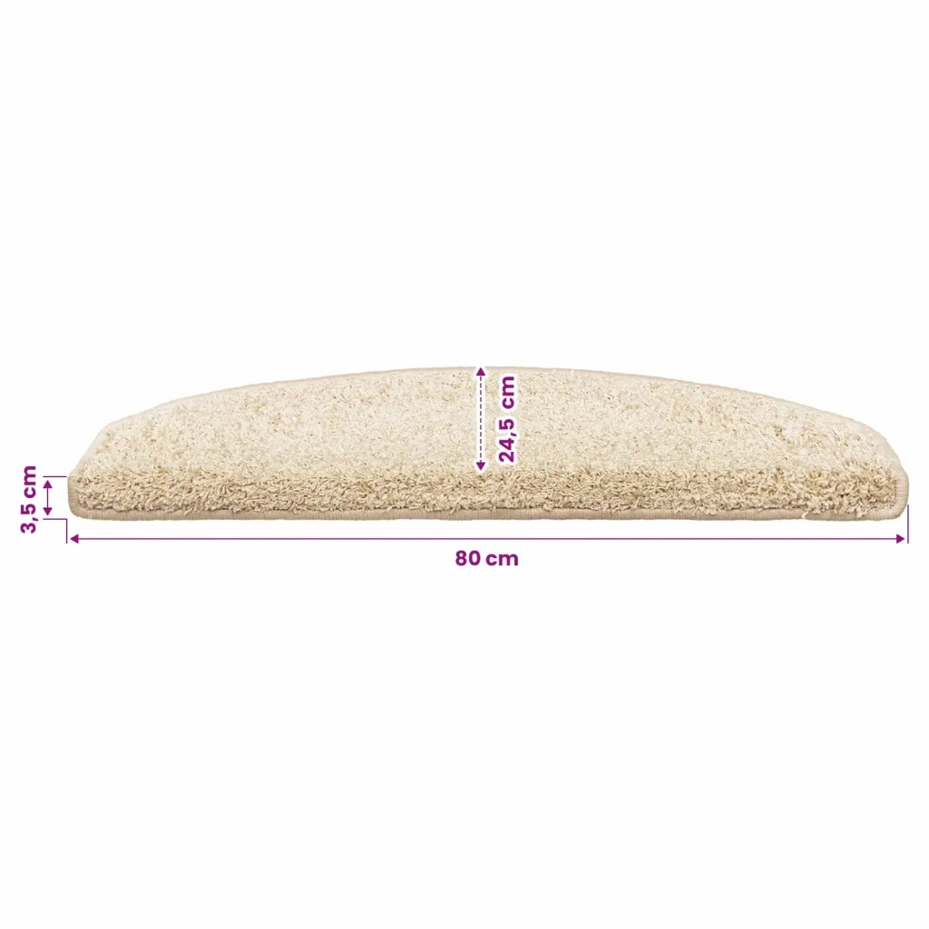 Tappetini per scale autoadesivi 15 pcs Marrone Chiaro