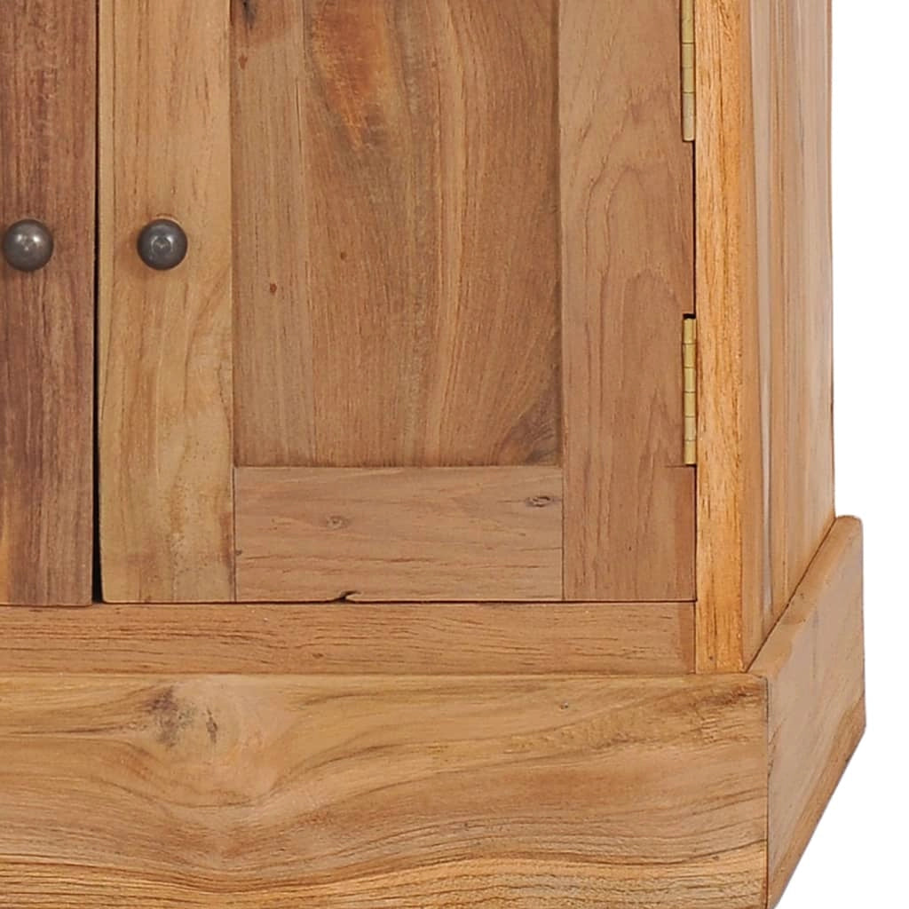 Credenza buffet cassettiera mobile contenitore organizer cucina soggiorno angolo salotto 60 x 45 x 60 cm legno massello di teak marrone 02_0031750